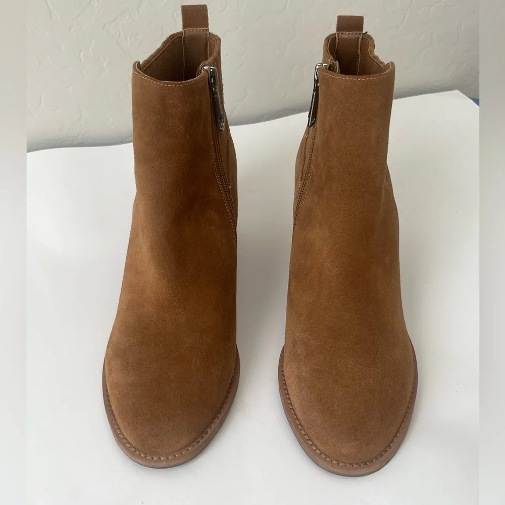 Blondo Noa waterproof ankle boots camel suede 9.5